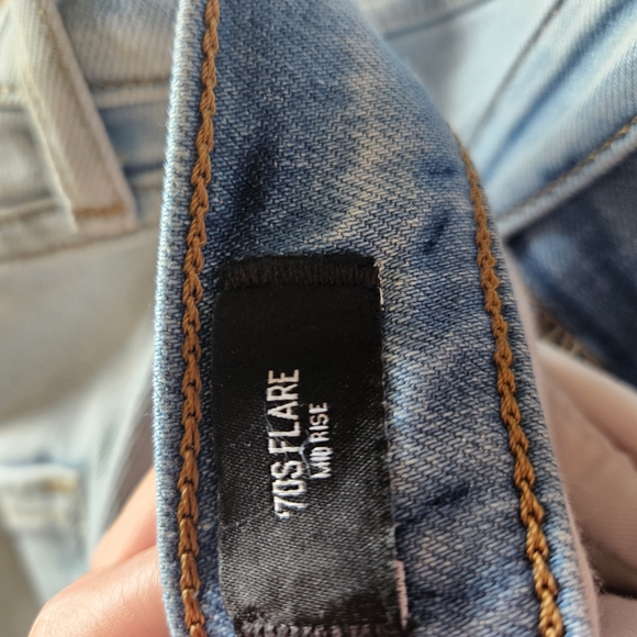 Express Light Blue Flare Jeans - Picture 9 of 12